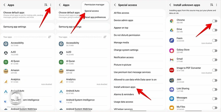 Enable Installation from Unknown Sources