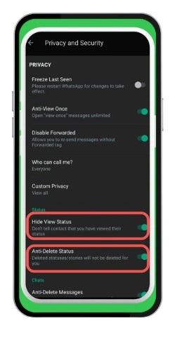 GBWhatsApp-Status-features